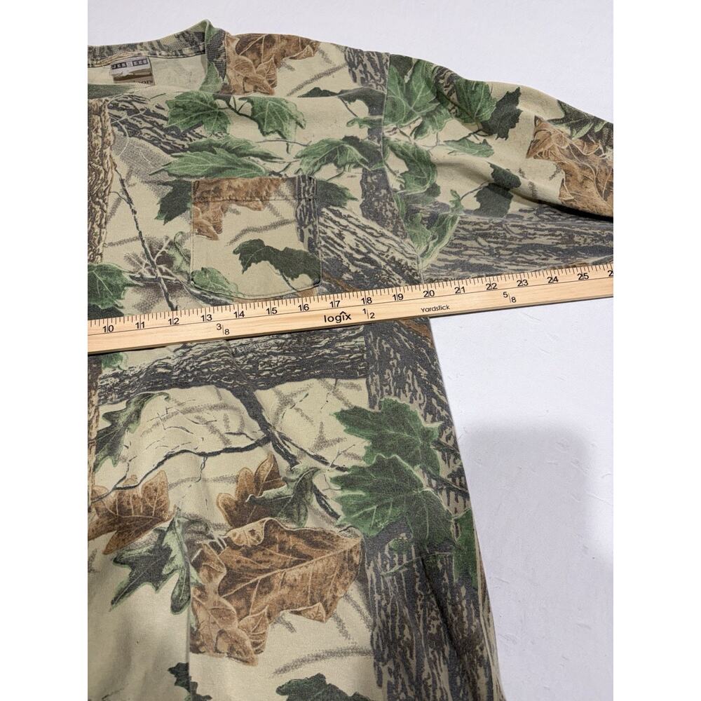 Vintage Jerzees Outdoors Realtree Camo Long Sleeve Size Medium Made In The USA - Picture 3 of 4